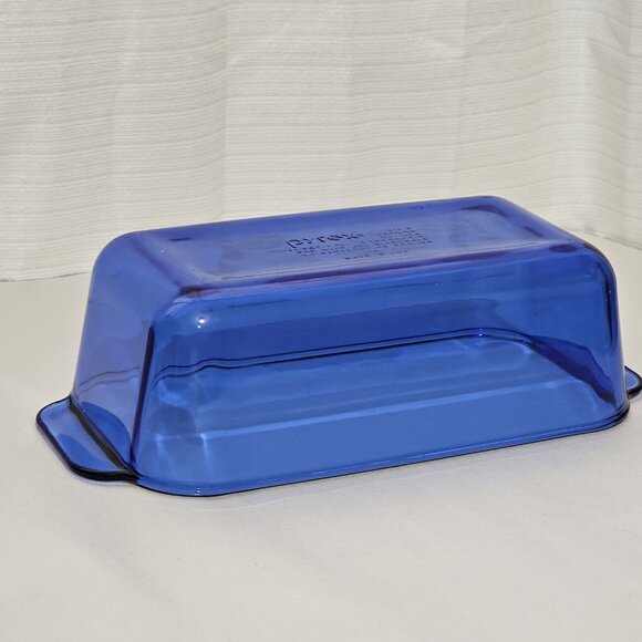 Pyrex 213-R Originals Cobalt Loaf Pan 8.5" vintage bread baker dish 1.5L/qt - Picture 9 of 15